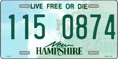 NH license plate 1150874