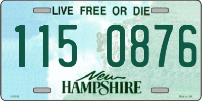 NH license plate 1150876