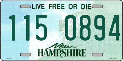 NH license plate 1150894