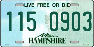 NH license plate 1150903