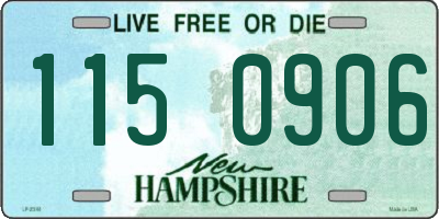 NH license plate 1150906