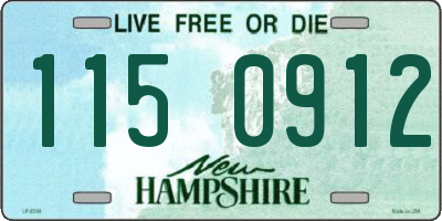 NH license plate 1150912