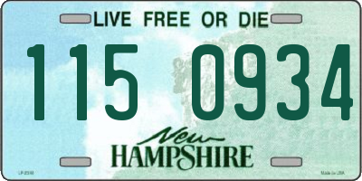 NH license plate 1150934