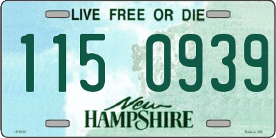 NH license plate 1150939