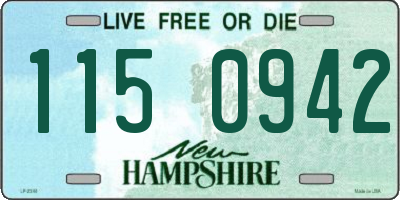 NH license plate 1150942