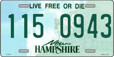 NH license plate 1150943