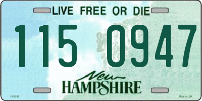 NH license plate 1150947