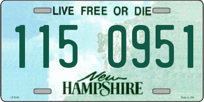 NH license plate 1150951