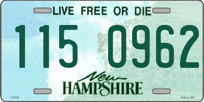 NH license plate 1150962
