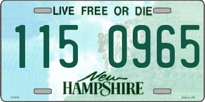 NH license plate 1150965