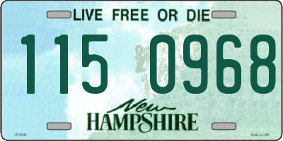 NH license plate 1150968