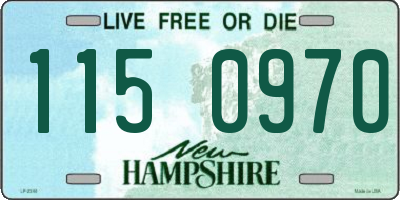 NH license plate 1150970