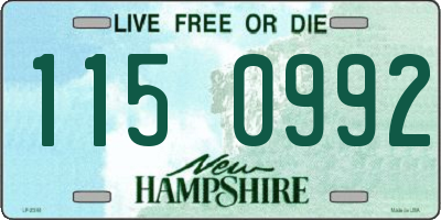 NH license plate 1150992