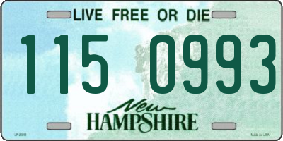 NH license plate 1150993