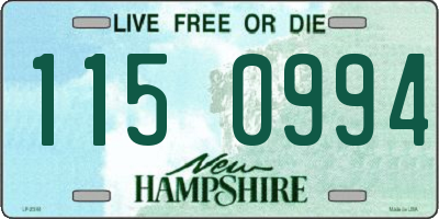 NH license plate 1150994