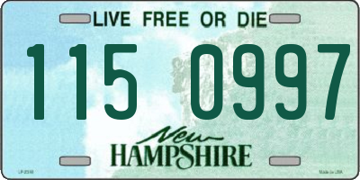 NH license plate 1150997