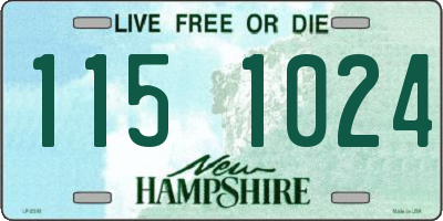 NH license plate 1151024