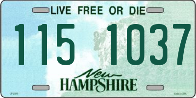 NH license plate 1151037