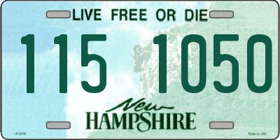 NH license plate 1151050