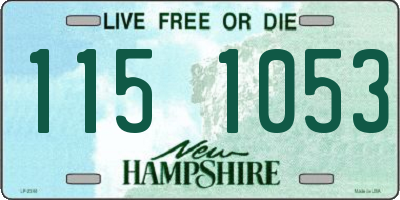 NH license plate 1151053