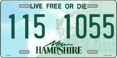 NH license plate 1151055