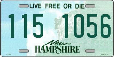 NH license plate 1151056