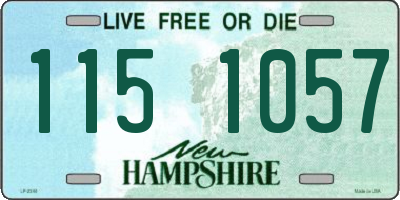 NH license plate 1151057