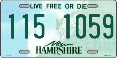 NH license plate 1151059