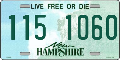 NH license plate 1151060