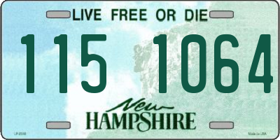 NH license plate 1151064