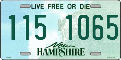 NH license plate 1151065