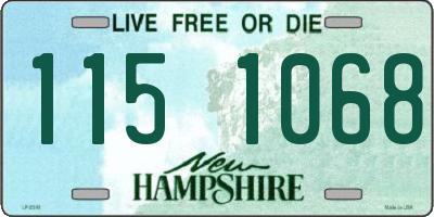 NH license plate 1151068