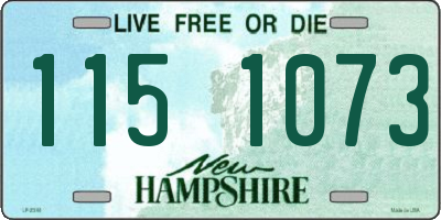 NH license plate 1151073
