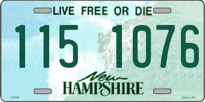 NH license plate 1151076