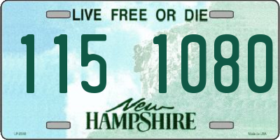 NH license plate 1151080