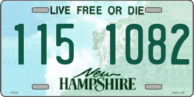 NH license plate 1151082