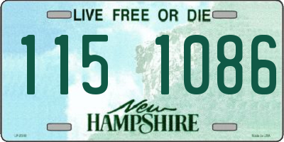 NH license plate 1151086