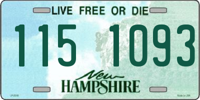 NH license plate 1151093