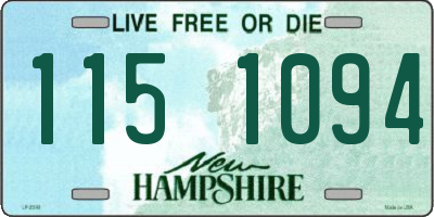 NH license plate 1151094