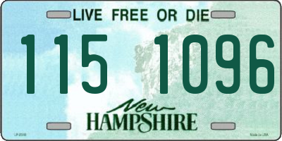 NH license plate 1151096