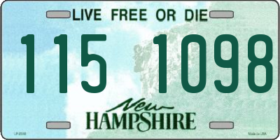 NH license plate 1151098