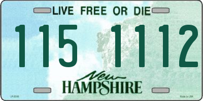 NH license plate 1151112