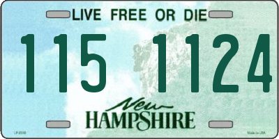 NH license plate 1151124