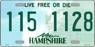 NH license plate 1151128