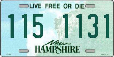 NH license plate 1151131