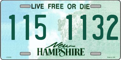NH license plate 1151132