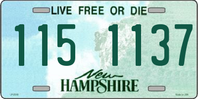 NH license plate 1151137