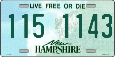 NH license plate 1151143