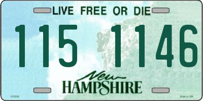 NH license plate 1151146