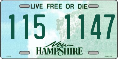NH license plate 1151147